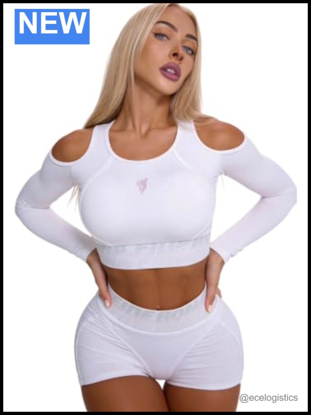 Compression Athletic Crop Top Long Sleeve Moisture Wicking